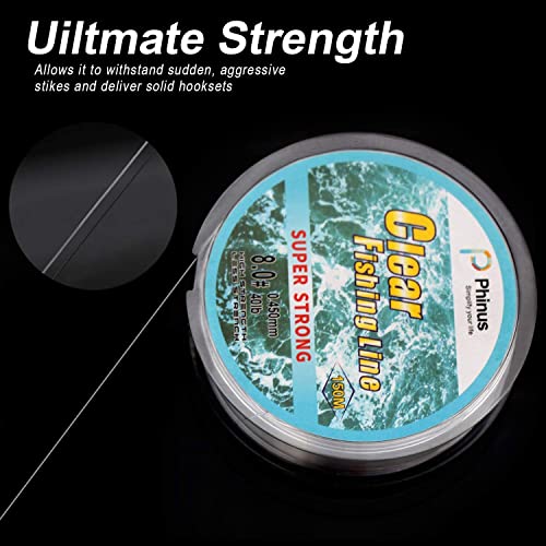 Fishing Wire 492Ft/164Yard/150M 8.0#, Clear Fishing Line Jewelry String Invisible Nylon Thread For Hanging Decorations, Beading And Crafts #TOP3