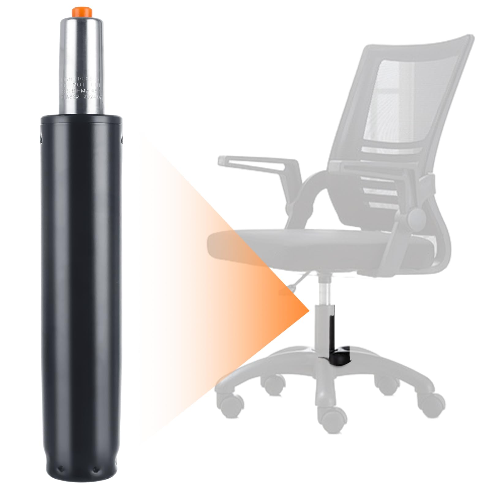 DAJAVE 11 Inches to 15 Inches Chair Cylinder Replacement Part 4 Inch Office Chairs Gas Lift Cylinder, Heavy Duty Gas Lift Cylinder for Office Desk Chairs/Gaming Chair, Hydraulic Piston Cylinder-image-31