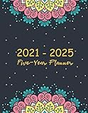  Mandala Sky 2021-2025 Five Year Planner: 60 Months Appointment Calendar with Holidays and Motivational Quotes, Academic Schedule Agenda, Monthly Business Planners