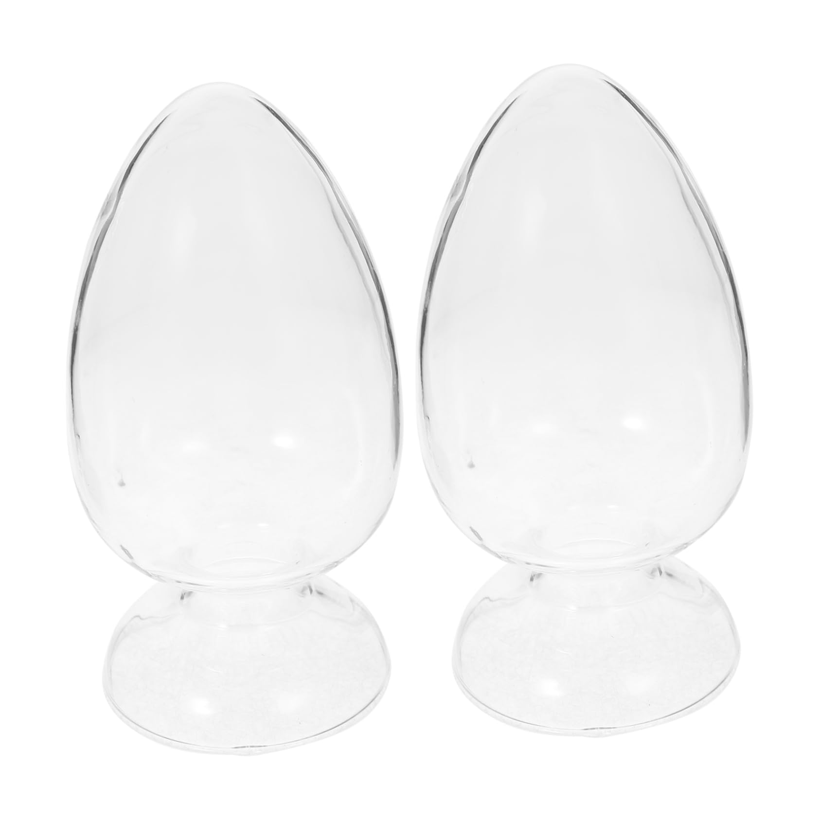 KICHOUSE Set of 2 Chicken Heart Storage Bottles Lab Specimen Display Smooth Surface Flat Bottom