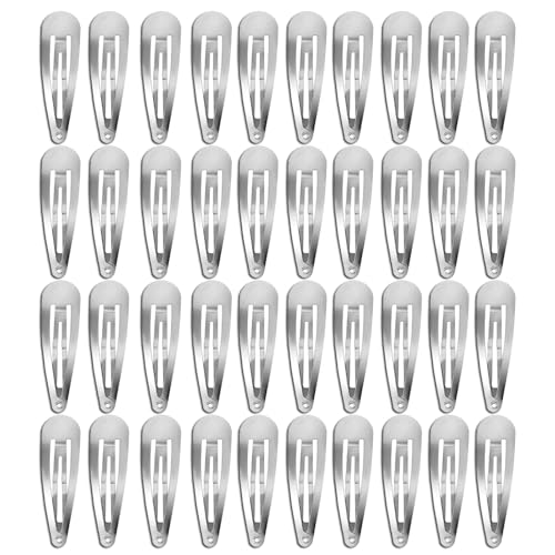 40 Pcs 2 Inch Silver Snap Clips