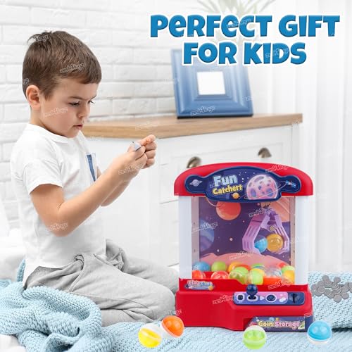Image of Zest 4 Toyz Claw Machine for Kids Arcade Games Mini Vending Machine with Light & Sound Toy Pretend Play Toys Birthday Gifts for Kids - Pink