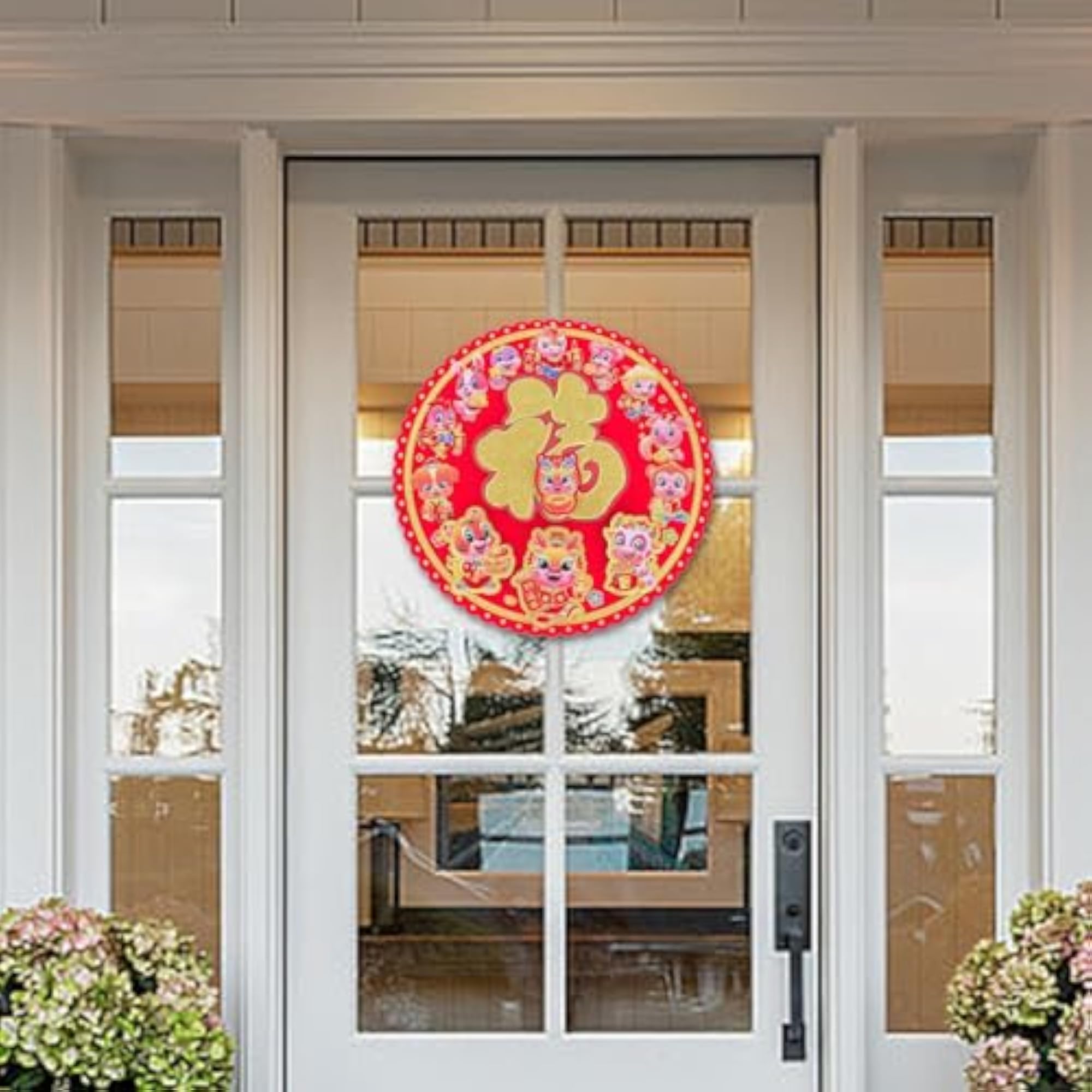 2024 New Year Decorations Fu Character Window Clings