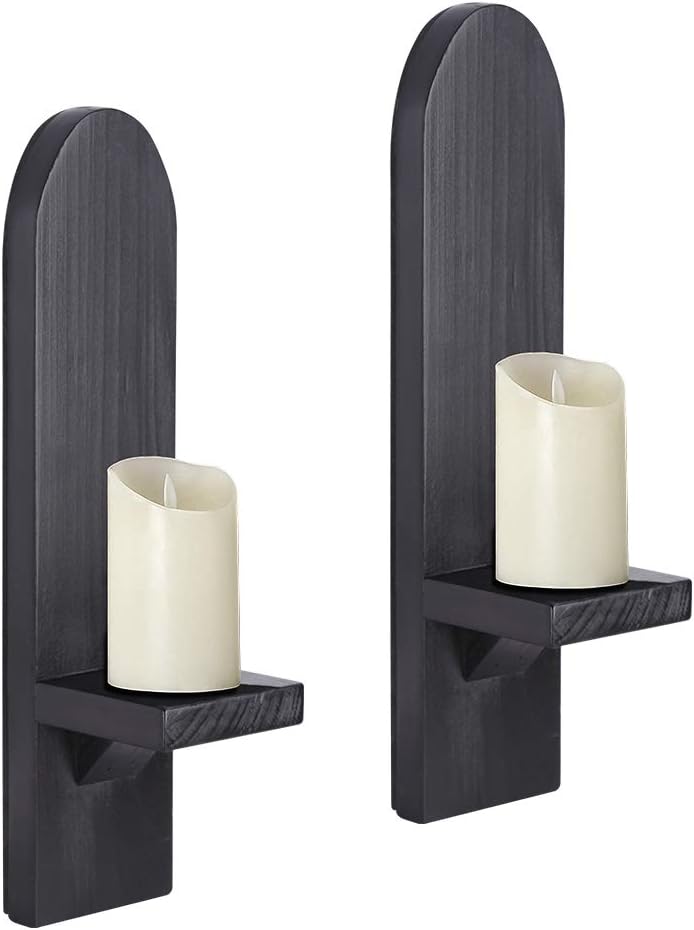 Dining Room Bathroom Wall Sconce Candle Holder Wooden Wall Candle