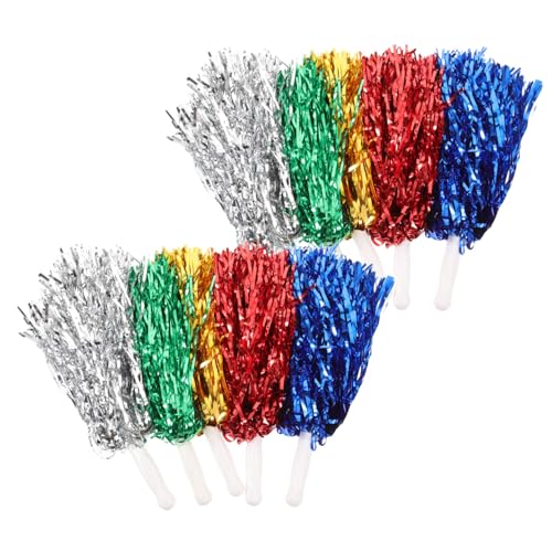 BESPORTBLE Cheerleading Poms 10pcs Reusable Outdoor Cheerleader Prop Cheerleading Teams Accessories
