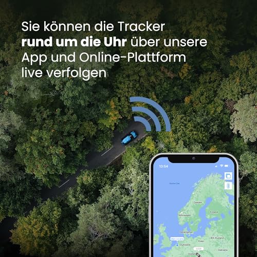 ONNTRACK Portable Pro+ GPS Tracker Auto – Eingebauter Tracker mit Echtzeit GPS Live Tracking, Ohne ABO, 90 Tage Akkulaufzeit, 4G LTE Peilsender mit App-Steuerung und Manipulationsalarm