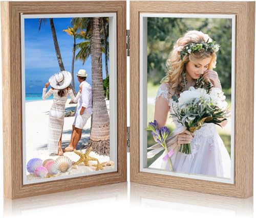 Double Photo Frame 6x4 Photo Frames with Folding Hinges