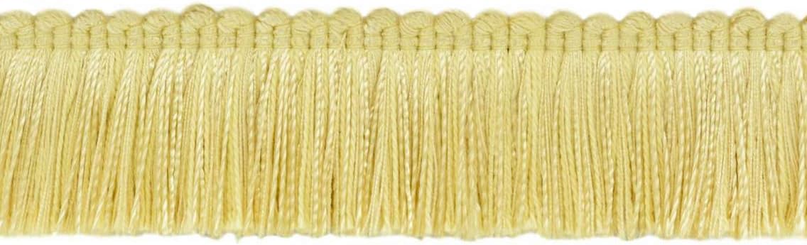 DÉCOPRO 1 3/4" Long (4cm) Marquise Collection Brush Fringe Trim (0175MRQB) Blonde Gold Multicolor #P94 (Light Gold Yellow Gold) 5 Yards (15 ft/4.5m)