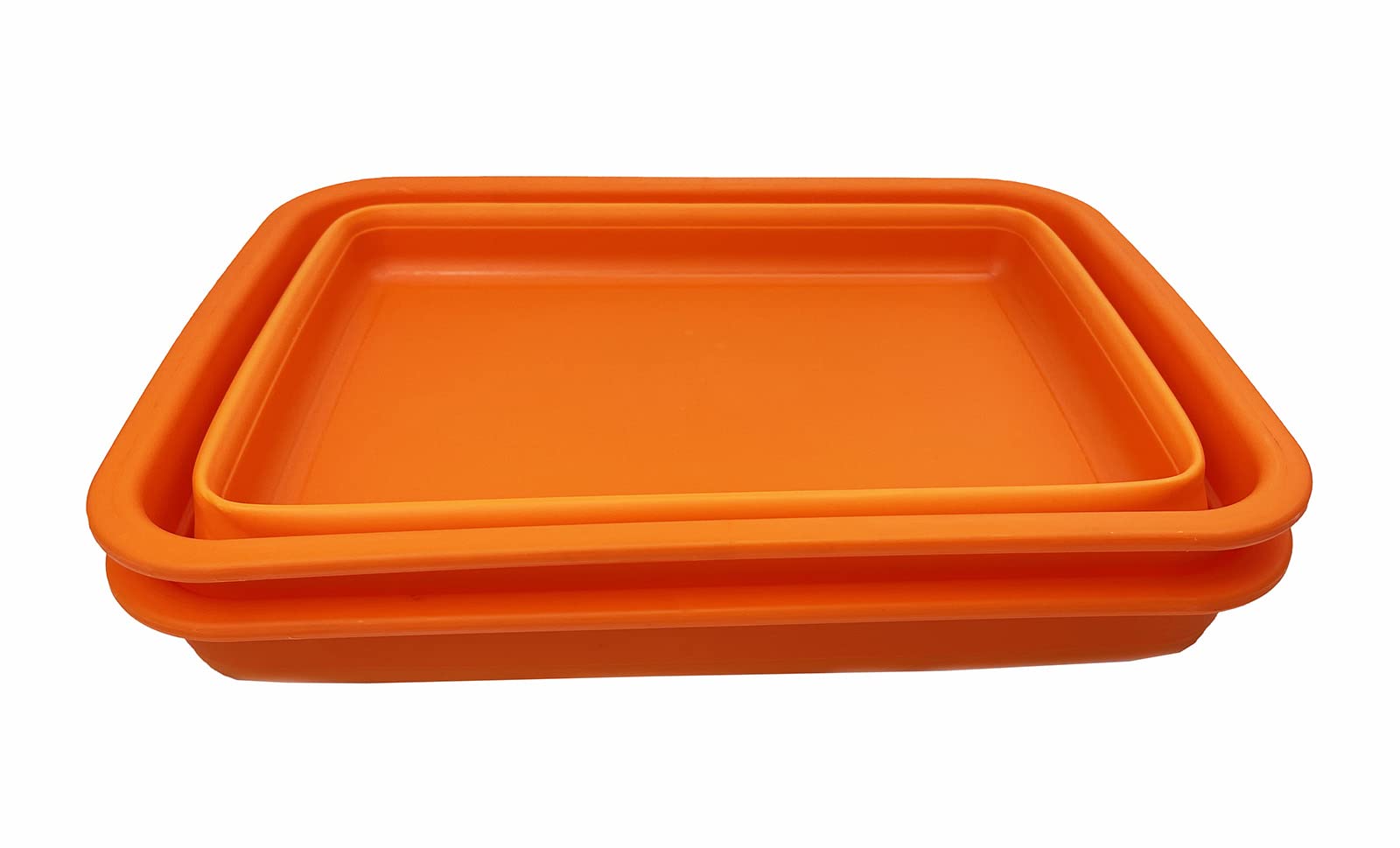 SAMMART 8L zusammenklappbare Wanne – Faltbare Geschirrwanne – tragbares Waschbecken – platzsparende Kunststoff-Waschwanne (Orange)
