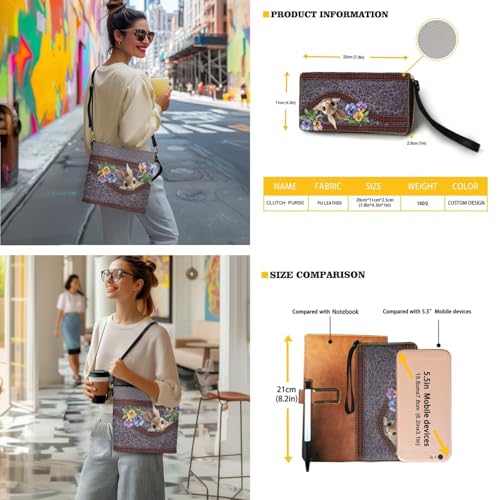 Image of Bucket Crossbody Bag Set for Women Lady, Leather Purse and Wallet Set Large Bucket Bag with Wallet