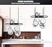 Kaptron Pot Rack Ceiling Mount Cookware Pan Rack Hanging Hanger Organizer Storage with 10 Pot Hooks - Multi-Purpose Organizer Holder for Home, Restaurant, Kitchen Cookware, Utensils, Household