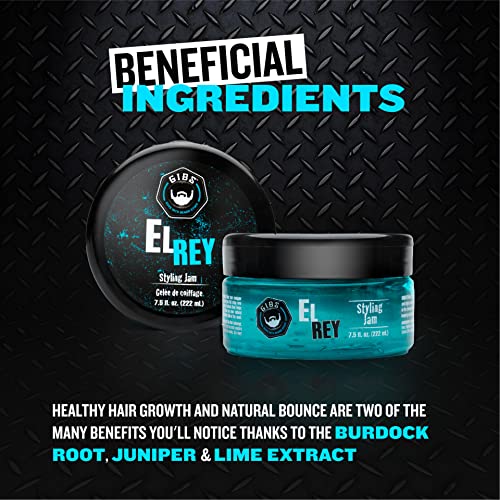 Gibs Grooming El Rey Styling Jam For Men, Blue, 7.5 Fl Oz #TOP4