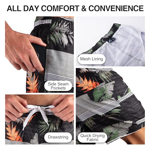 Image of Kanu Surf Mens Barracuda Swim Trunks (Regular & Extended Sizes)