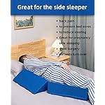 Fanwer Positioning Wedge Pillow for Side Sleeping (3 in 1), 40 Degree Triangle Bed Wedges & Body Positioners for Back Pain, Preventing Bedsores, After Surgery, Knees Elevated, Pregnancy - Image 3