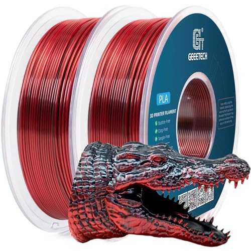 Filament GEEETECH PLA Czerwony Dwukolorowy Jedwabny (RED DUAL SILK)