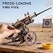 ROKR Anti-Aircraft Gun 3D Wood Puzzle for Adults - Mechanical Rubber Band Shooting Model Kit, DIY Building Set for Teens and Hobbyists, Desktop Decor, Image 2 ROKR Anti-Aircraft Gun 3D Wood Puzzle for Adults - Mechanical Rubber Band Shooting Model Kit, DIY Building Set for Teens and Hobbyists, Desktop Decor, Image 2