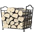 Yengoth Firewood Rack, Foldable Firewood Holder, Firewood Storage Rack for Indoor Outdoor Log Organization and Storage