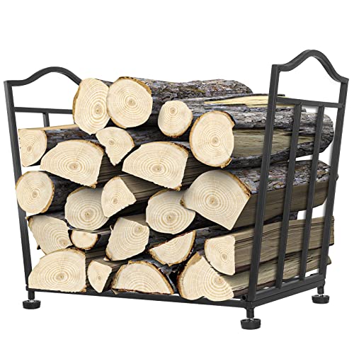 Yengoth Firewood Rack, Foldable Firewood Holder, Firewood Storage Rack for Indoor Outdoor Log...