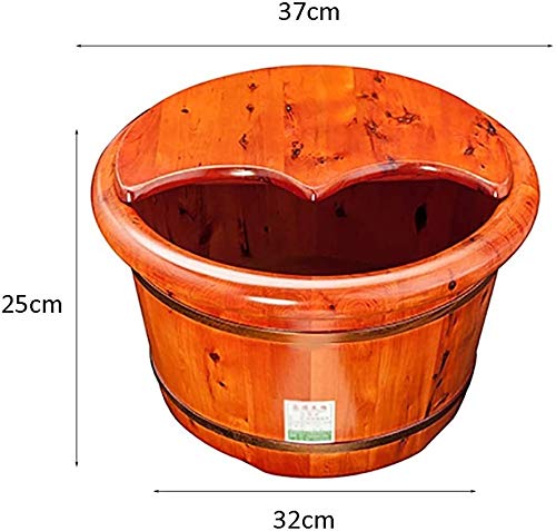 Spa de pies de madera con tapa y diseño grueso miniatura 2