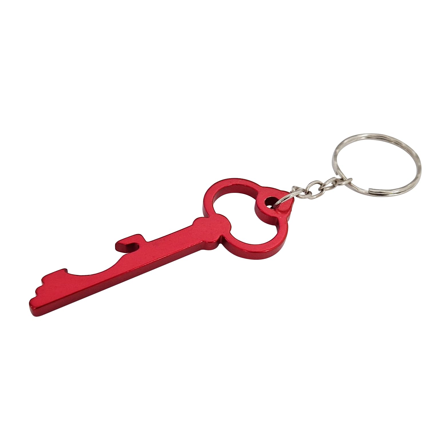 Komonee Key to The Door Red Keyring Bottle Opener Key Chain Metal Key Ring Novelty Keychain