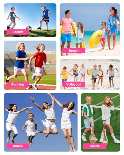 Image of Angel season Girls Board Shorts UPF 50+ Quick Dry Swimsuit Shorts Kids Breathable Bathing Suit Shorts Size 7-14
