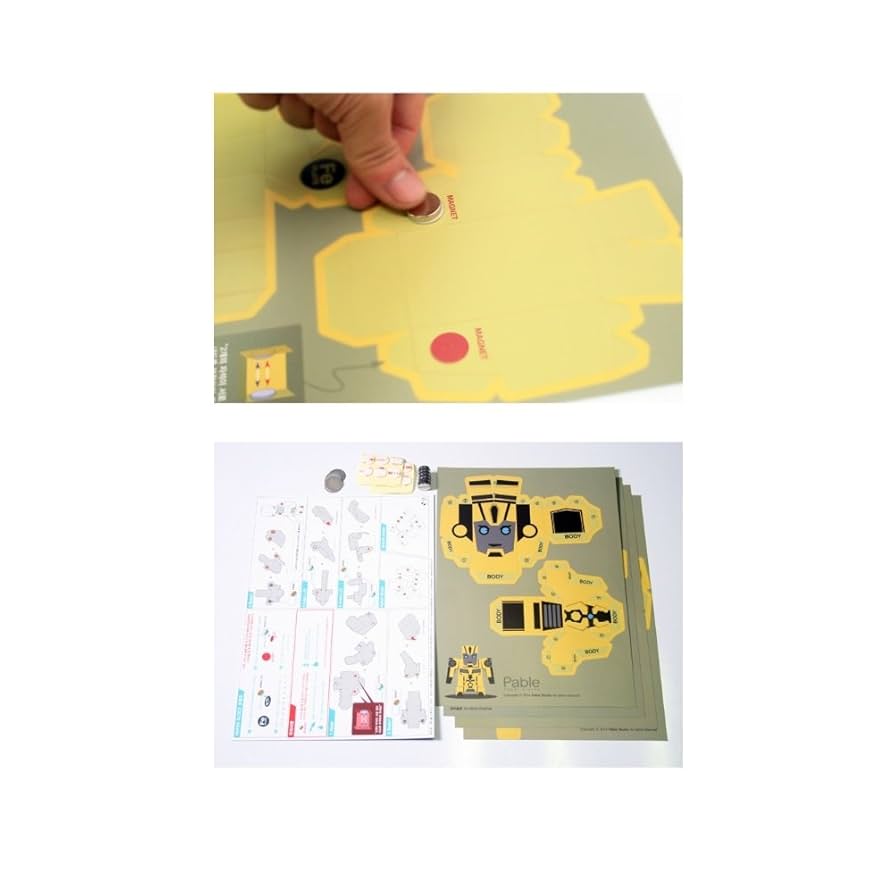 Amazon.co.jp: PableDesign PaperToy Paper Robot Transform Car