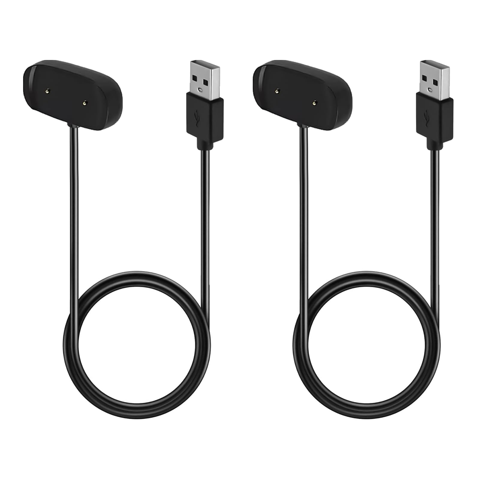 2 Stück Ladegerät Kompatibel mit Amazfit GTR 2/2e GTS 2 Mini T-REX Pro, Magnet Ladekabel, Magnetisches Kabel für Smartwatch Zubehör 60 cm Ladestation USB-Schnellladung für Uhr Uhrzeit Fitness Tracker