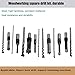 Square Hole Drill Bit, 7Pcs Woodworking Mortiser Square Drill Bits, Mortise Press, Steel Sharp Durable Mortising Chisel Set 1/2-Inch, 1/4-Inch, 3/4inch, 3/8-Inch, 5/8-Inch, 5/16-Inch, 9/16-Inch