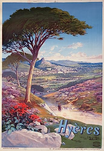 Affiche Toile Hyeres Provence par Famous Artist Décoration Mural 60x90cm
