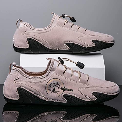 Image of Asifn Men's Casual Loafers Slip On Boat Shoes Comfort Driving Outdoor Work Office Dress Sneakers Leather Lace up Mocassins