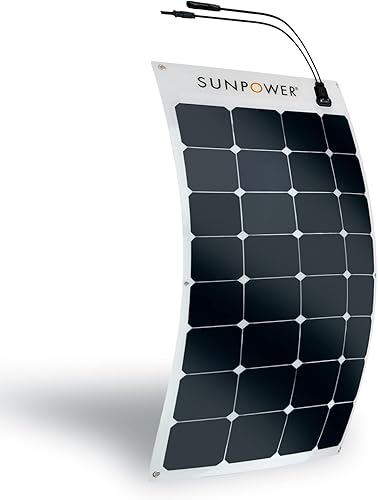 ExpertPower Panel solar flexible de 100 W  Módulo de alta eficiencia con células solares monocristalinas Maxeon para aplicaciones de carga de RV,