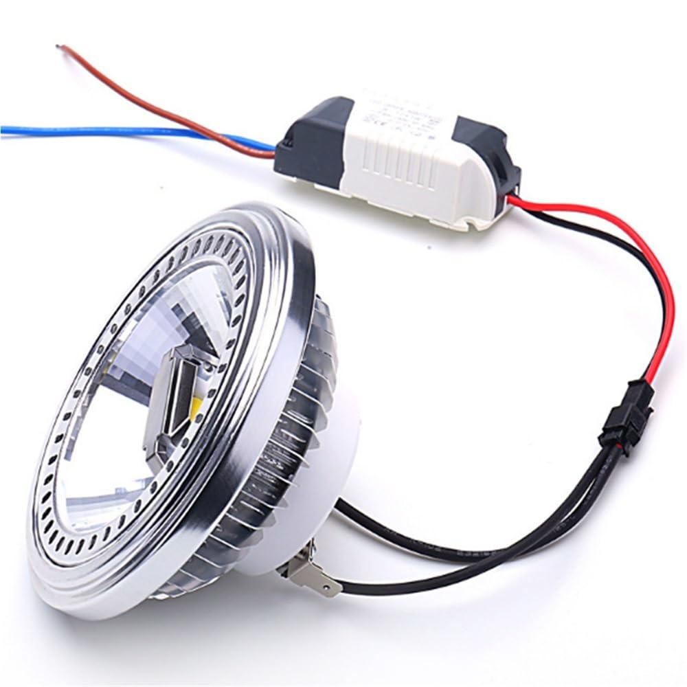 AGIPS Luces de bajo Voltaje 2 unids/Lote Foco LED de atenuación AR111 G53/GU10 12W DC/AC12V lámpara ES111 Foco Bombillas para el hogar (Talla : Warm White)