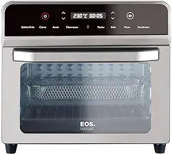 Forno Elétrico e Air Fryer Eos 25 Litros 3 em 1 Inox Efe25aid 220v