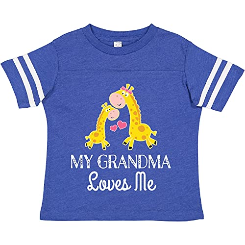 inktastic Grandma Loves Me Girls Giraffe Granddaughter Toddler T-Shirt