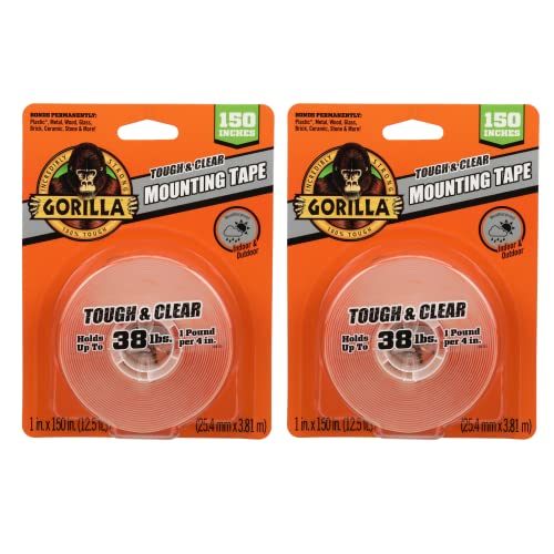 2 Pack Extra Large Double Sided Tape Heavy Duty Removable 1.18