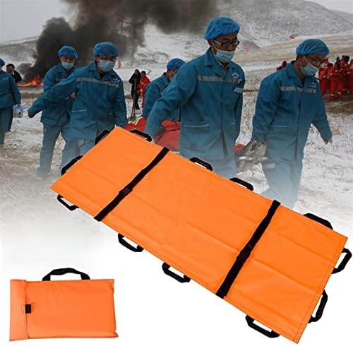 Portable Folding Stretcher - Soft Emerncy Patient Transport with 12 Handles, Ox Cloth, Ideal for Mountain, Lightweight & Cact Design