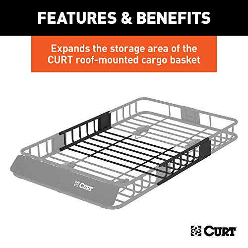 Cargo Basket Rola 59506 CURT 18117 21 X 37-Inch Roof Rack Extension For  CURT Rooftop