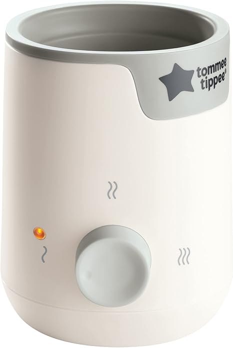 Tommee Tippee Easiwarm Bottle Warmer, Warms Breast Milk and Formula Bottles to Body Temperature in Minutes, Automatic Timer, One-Dial Operation, White