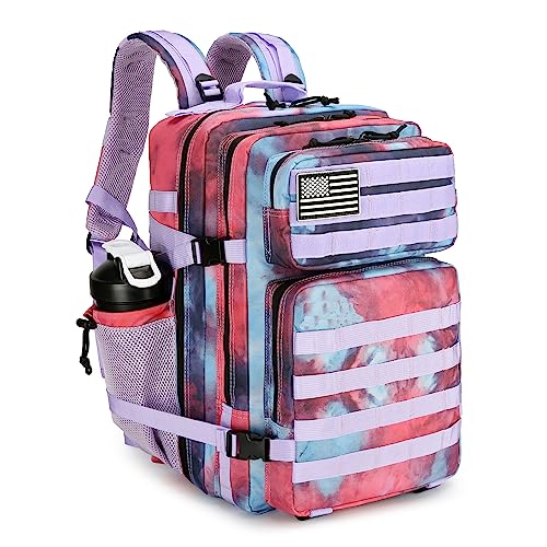 Sac à dos tactique militaire 45 L imperméable avec sangles de compression camouflage