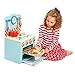 Le Toy Van - Educational Wooden Honeybake Oven & Hob Blue Set Pretend Kitchen Play Toy | Girls Role Play Toy Kitchen Accessories (TV265)