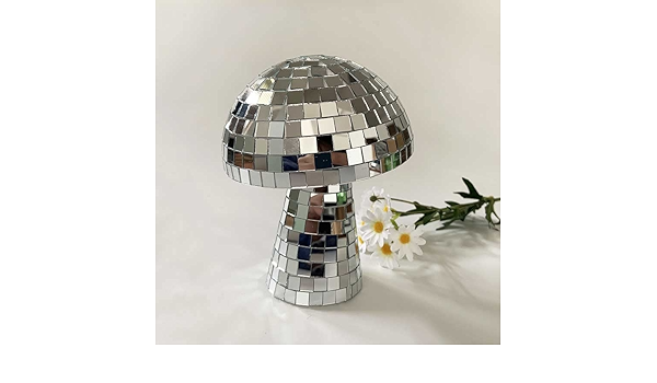 きのこのディスコ ボール クリエイティブデスクトップ手芸オーナメント ミラー Ainichi 創造的なディスコ ホームアートデコレーション用 キノコ型ミラーディスコボール きのこのディスコ ボール クリエイティブデスクトップ手芸オーナメント ミラー Ainichi 創造的なディスコ ホームアートデコレーション用 キノコ型ミラーディスコボール