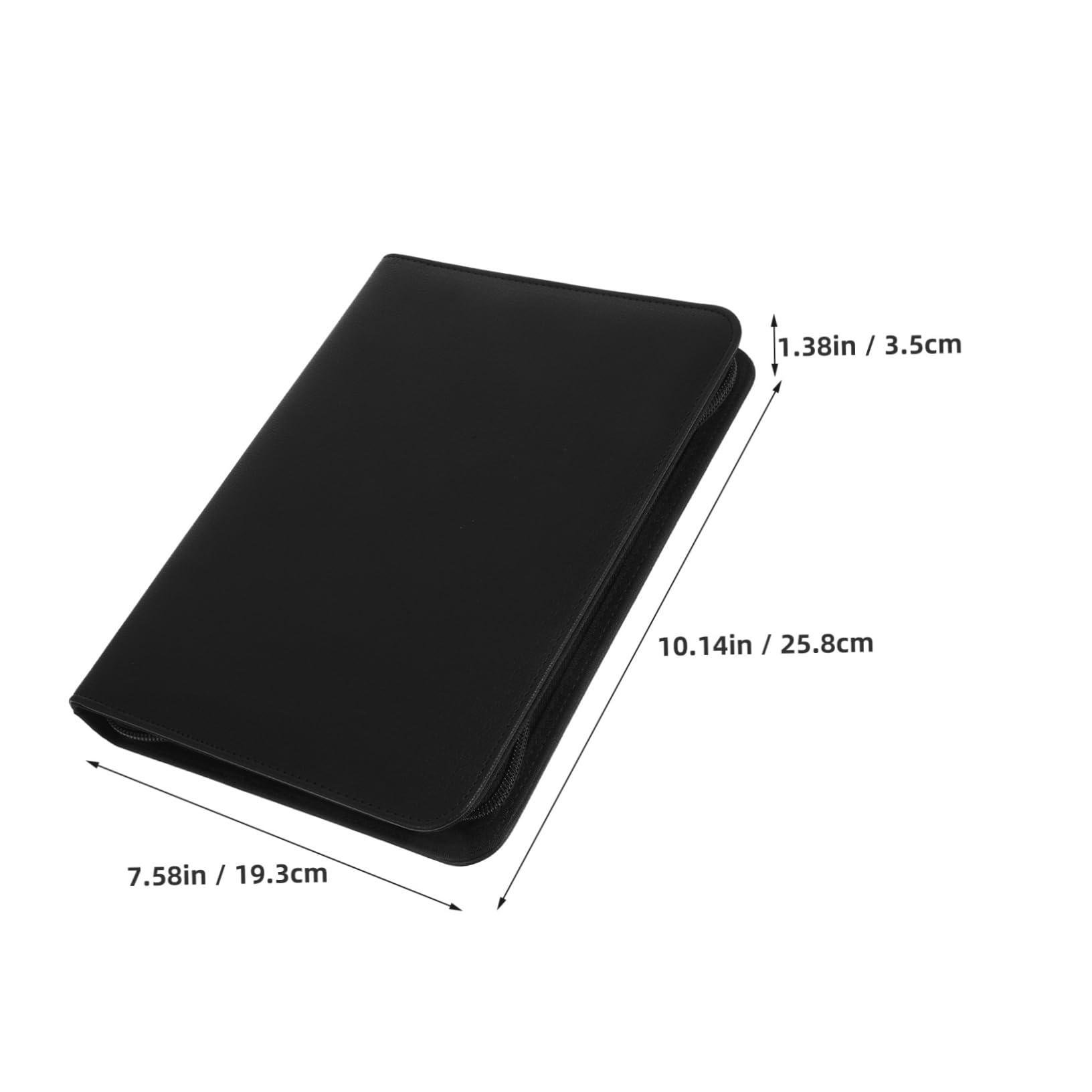 Organizador Carpeta de Chequera Pu Tamaño A5 Cremallera, Portafolios para Documentos Resistente, Carpeta de Negocios para Oficina y Viaje, Adecuado para Profesionales