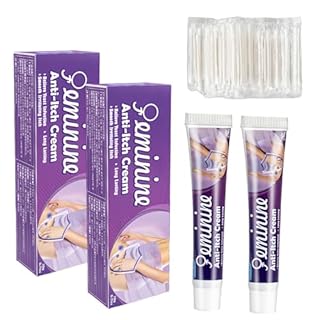 2 PCS Creme Intima Lenitiva Donna con 100 Bastoncini di Cotone, Crema Lenitiva per Prurito e Bruciore Intimo, Crema Antiprurito Intima, Crema Cura Prurito Intimo, Formula Delicata (Viola)