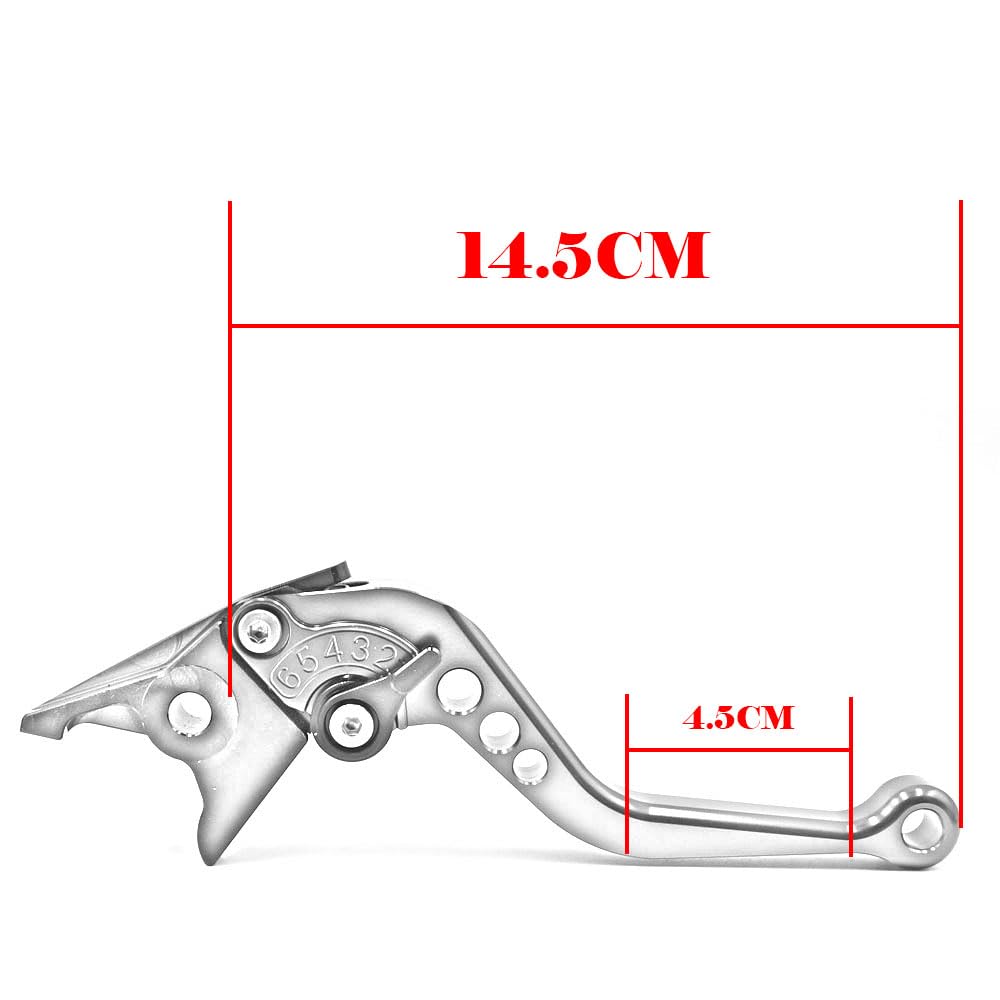 Moto Leve Freno e Frizione Regolabili Corte CNC – Per z800 Z800E 2013-2019 (Nero)
