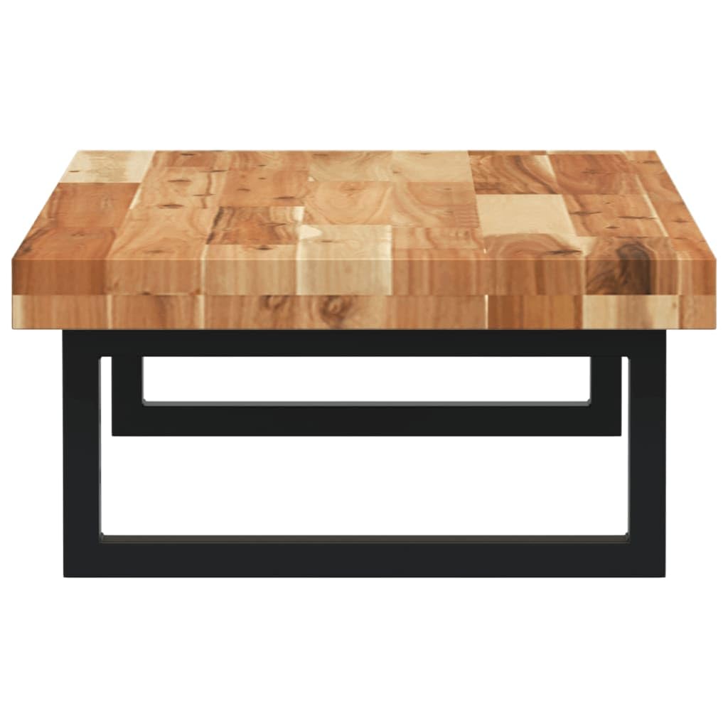 Estantería para lavabo de pared de acero y madera de acacia, 60 x 40 cm, 2 soportes, ahorra espacio, resistente, versátil para baño y lavabo