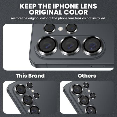 Image of ArmourPro Camera Lens Protector for Samsung Galaxy S26 Ultra with Auto Alignment Installation Frame, AR+AF Coated Tempered Glass Camera Rings, Anti-Scratch, Case Friendly | Black