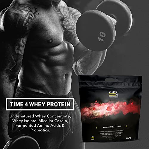51L7ERPPMtL Time 4 Whey Protein - Time Release Blend of Whey Protein Isolate, Whey Protein Concentrate, Micellar Casein, BCAAs… - Image 8