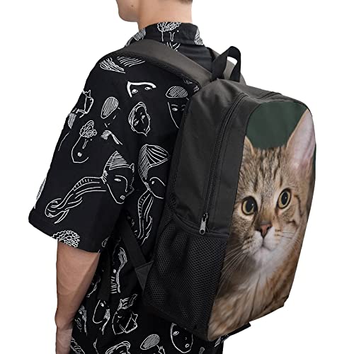 Sac à dos d'école chat au design imprimé en 3D relief pour style unique - 4