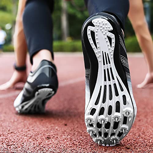 Zakey- Tênis de atletismo masculino, feminino, infantil, com cravos, para corrida, salto, para menin