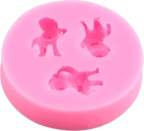 Miniatura 6 de ZiXiang Moldes de silicona para naves espaciales para astronauta, cohete robótico, naves espaciales, aviones, para baby shower, cupcakes, decoración